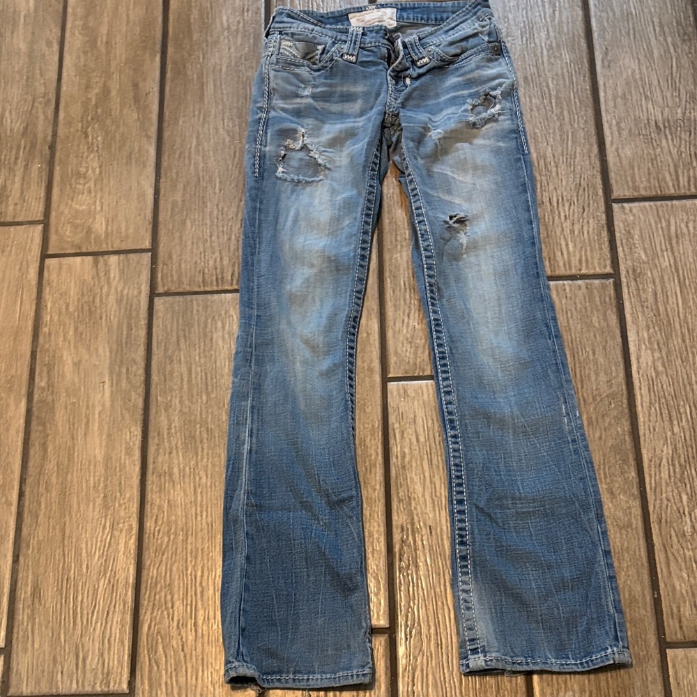 True Religion Blue Distressed Straight
